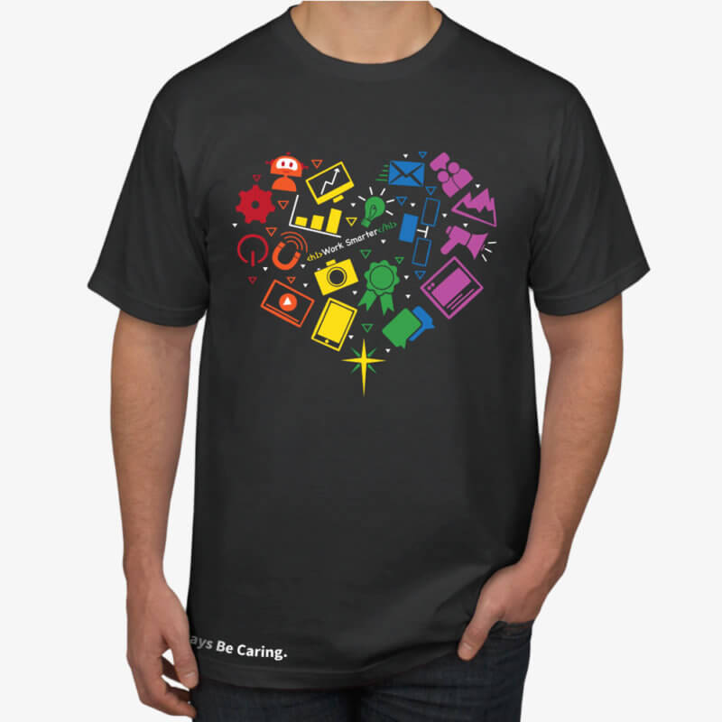Men's Always Be Caring T-Shirt Front