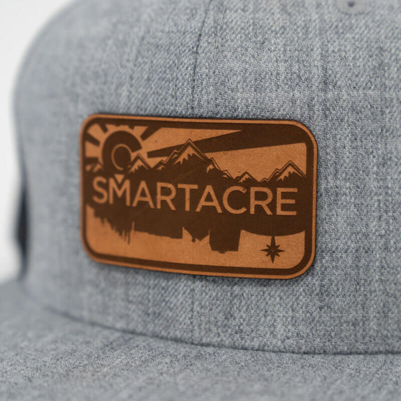 SmartAcre Stamped Leather Logo Patch