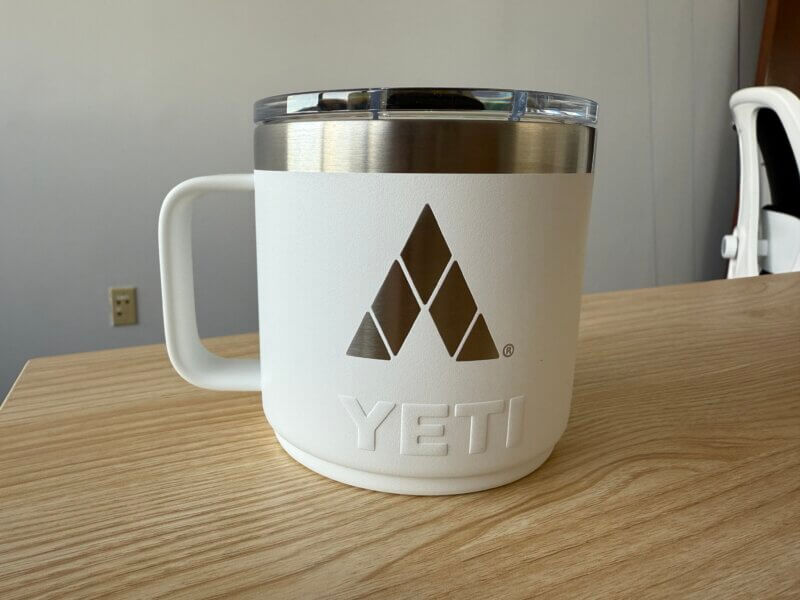 White YETI 14 oz Stackable Mug - Image 2